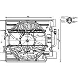 Knecht ACF23000S ACF23000S Fan Motoru (Klima) (Çap 396MM) E39 M52 B20 (206S3) (ENO:8EW351040101)