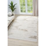 Knidos Bej Halı Yumuşak Dokulu Akrilik Halı Oturma Odası Salon Yatak Odası Halısı 14108A Bej 80 x 300