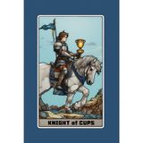 Knight of Cups - Tarot Card Notebook - Card No.39 (Color Ed.): A5 Ruled Lined Tarot Journal Diary Sketchbook Notebook - Knight of Cups (Romance and Idealism)