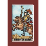 Knight of Wands - Tarot Card Notebook - Card No.25 (Color Ed.): A5 Ruled Lined Tarot Journal Diary Sketchbook Notebook - Knight of Wands (Energy and Adventure)