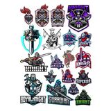 Knight Şövalye Sticker Set-3 19 Parça Telefon, Tablet, Defter, Laptop Sticker