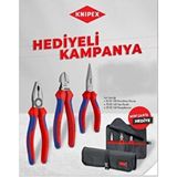 Knipex 001956 Yan Keski Pense Kargaburun Seti Çanta Hediyeli Çok Renkli
