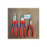 Knipex 200 Mm Pense 180 Mm Yan Keski 160 Mm Kargaburun 3'lü Set, knipex3set200