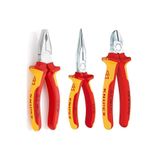 Knipex 3'lü Pense Seti - Pense, Yan Keski ve Kargaburun, 0306160-7006160-2506160