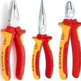 Knipex 3'lü Set 1000V Kombine Pense 160 mm 1000V Yan Keski 160 mm 1000V Kargaburun 160 mm