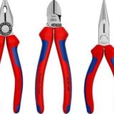 Knipex 3'lü Set Kombine Pense 180 mm Yan Keski 160 mm Karagaburun 160 mm Set