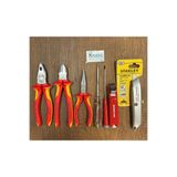 Knipex 7 Parça 1000V Profesyonel Usta Seti 180 Pense 180 Yan Keski 160 Kargaburun, KNİPEX1000VUST7