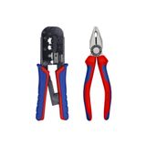 Knipex 975110 Jak Bağlantı Pense + 0302180 Kombine Pense 180mm + 7002160 Yan Keski 160mm Set, 975110-0302180