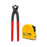 Knipex 99 01 280 280 mm Betoncu Kerpeteni + Dekor 5 m 25 mm Şerit Metre