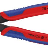 KNIPEX Elektronik Süper Kesiciler, yumuşak teller ve fiber optik kablolar için elektronik çapraz kesiciler, paslanmaya karşı perdahlanmış, 125 mm 78 61 125