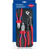 Knipex Kombine Pense+Yan Keski+Ayarlı Fort Pense Set