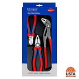 Knipex Pense Seti 002009v01 180 Mm Pense 160 Mm Yan Keski 250 Mm Fort Pense Çok Renkli