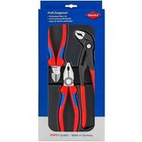 Knipex Yan Keski, Kombine Pense, Cobra Su Pompası Pensesi Seti - Kırmızı - Mavi