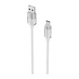 Knit Glam 2.1A Hızlı Şarj Destekli Usb-A To Type-C Şarj Ve Data Aktarım Kablosu 1 Metre Beyaz
