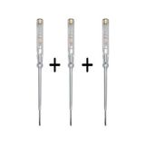 Knitex Kontrol Kalemi Düz Klemens Uçlu KTX2803 4239 4246-3 Adet Erpilsan Elektronik - Şeffaf - 20 CM