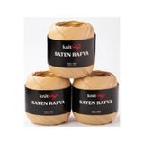 knitme 3 lü Saten Rafya İp Hasır 100 Gr 125 Mt
