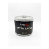 knitme Saten Rafya Açık Gri Hobi Örgü Çanta İpi 100gr (Yumuşak malzeme, rahat örme avantajı)