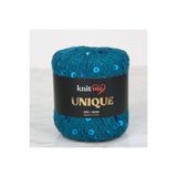 knitme Unique Petrol Mavi Pullu El Örgü İpi