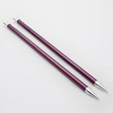 KnitPro Zing 35 cm Renkli Metal Örgü Şişi Hafif Alüminyum Yapı ile Pürüzsüz Kullanım - no 6 mm