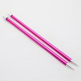 Knitpro Zing 35 cm Renkli Metal Örgü Şişi Üstün Kalite Hafif Alüminyum ile Pürüzsüz Kayganlık - no 10 mm