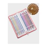 KnitPro Zing Düz Örgü Şişi Seti 25 cm + Balım Örgü Evi Şiş Ölçer Hediyeli 47426