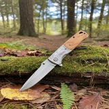 Knivox Browning Da334 Ahşap Kabze Survival Auto Kamp Çakısı