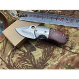 Knivox Browning Tombul 8-11 Ahşap Kabze Manuel Kamp Çakısı