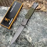 Knivox Brrowning Fa52 Haki Kamp Çakısı