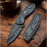 Knivox Columbia Company 2510-A Eskitme Ayı Motifli Kamp Çakısı