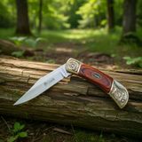 Knivox Columbia Company B1010-A İşlemeli Orta Boy Manuel Kamp Çakısı