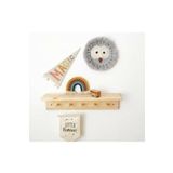 KNK DEKORASYON Ahşap Bebek Çocuk Odası Dekoratif Raflı Askilik 47cm