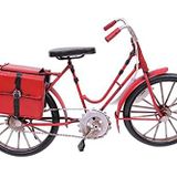 Knm-1110E-2577 Dekoratif Metal Bisiklet Çantalı Vintage Ev Ofis Hediyelik