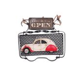 Knm-1510E-5471 Dekoratif Metal Kapı Yazısı Araba Dekorlu Vintage Hediyelik