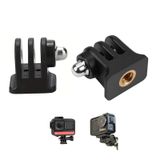 Knmaster Aksiyon Kamerası Tripod Bağlantı Adaptörü 1/4" Vida Dişi Gopro, Djı Osmo Action Ve Insta360 Uyumlu Siyah
