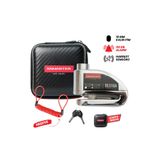 Knmaster DL510A 10 mm Alarmlı Disk Kilidi | Hatırlatma Kablosu ve Taşıma Çantası Hediye | Silver
