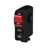 Knmaster Gidon Tipi Usb Girişli Motosiklet Aç Kapa Butonu