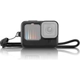 Knmaster Gopro Hero 9/10/11/12/13 Yumuşak Silikon Kamera Kılıfı + Lens Kapağı Koruyucu Çerçeve Kılıf