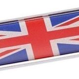 Knmaster Ingiltere Bayrağı Tasarımlı Damlalı Alüminyum Sticker Uzun