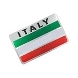Knmaster Italyan Bayrağı Tasarımlı Alüminyum Sticker Etiket - İtalya