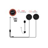 Knmaster KN2300 Açık Kask Uyumlu Mikrofon ve Kulaklık Intercom