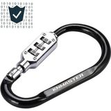 Knmaster Lock 100 Şifreli Karabina Çok Amaçlı Motosiklet Kask Kilidi