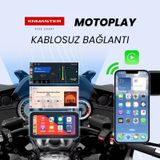 Knmaster Motoplay 2000 6.25 2k Çift Kameralı Kablosuz Carplay
