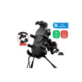 Knmaster TT820WC Kablosuz Şarjlı Tüm Motosikletlere Uyumlu Titreşim Modüllü Telefon Tutucu
