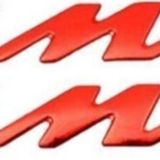 Knmaster Yamaha Nmax Kabartmalı Sticker Solmayan Etiket Takımı Kırmızı