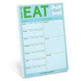 Knock Knock What To Eat Pad (turkuaz/pastel), mıknatıslı yemek planlama not defteri, 15,2 x 22,9 cm