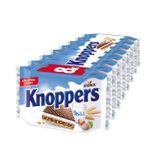 Knoppers - 1 x 8 - süt kreması ve nuga krema dolgulu doldurulmuş waffle dilimleri