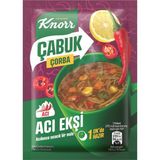 Knorr Çabuk Çorba 19 G Acı Ekşi - Pratik Hazır Çorba 6'li Avantaj Paketi - 6 Adet