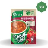 Knorr Çabuk Çorba Acılı Domates - (3 Adet) - 22 gr