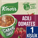 Knorr Çabuk Çorba Acılı Domatesli 22 GR Pratik ve Lezzetli Hızlı Çorba Alternatifi