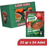 Knorr Çabuk Çorba Kıtırlı Acılı Domates 22 gr x 24 Adet